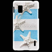 Coque LG Optimus G La mer en bleu et blanc