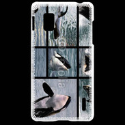 Coque LG Optimus G Orque noir et blanc