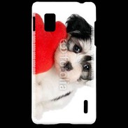Coque LG Optimus G chiot calin