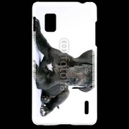 Coque LG Optimus G Dogue allemand noir