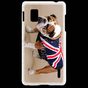 Coque LG Optimus G Bulldog anglais en tenue