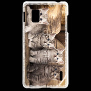 Coque LG Optimus G Chaton gris 2