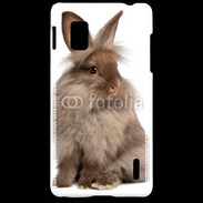 Coque LG Optimus G Lapin marron
