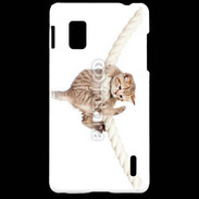 Coque LG Optimus G Chaton sur une corde