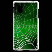 Coque LG Optimus G Toile d'araignée verte