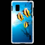 Coque LG Optimus G Poisson jaune et noir