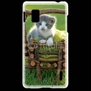 Coque LG Optimus G Panier de chatton