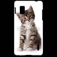 Coque LG Optimus G Chaton gris 3