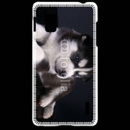 Coque LG Optimus G Chiot Husky de Sibérie