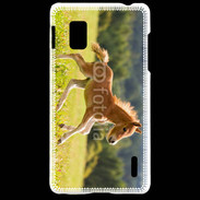 Coque LG Optimus G Poulain dans un champs