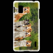 Coque LG Optimus G Groupe de 5 chiens Border Collie