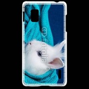 Coque LG Optimus G Portrait de lapin 5