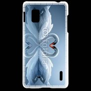 Coque LG Optimus G Couple de Cygnes