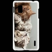 Coque LG Optimus G Sieste de chatons