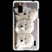 Coque LG Optimus G Chiot japonais blanc