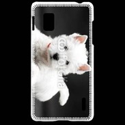 Coque LG Optimus G Chiot blanc 5