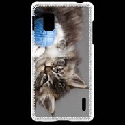 Coque LG Optimus G Chaton et pelote de laine