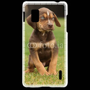 Coque LG Optimus G Chiot marron 2
