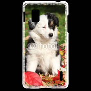 Coque LG Optimus G Adorable chiot Border collie