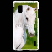 Coque LG Optimus G Portrait cheval blanc 10