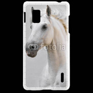 Coque LG Optimus G Portrait cheval blanc 11
