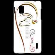 Coque LG Optimus G Illustration cheval 5