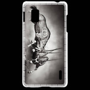 Coque LG Optimus G Combat d'animaux sauvages