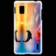 Coque LG Optimus G Dauphin dans l'océan 5