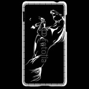 Coque LG Optimus G Illustration cheval noir