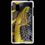 Coque LG Optimus G Serpent noir et jaune
