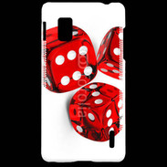 Coque LG Optimus G Jeu de dés rouges