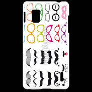 Coque LG Optimus G Lunette et moustache 5