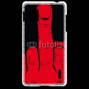 Coque LG Optimus G Red hand show fuck