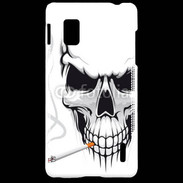 Coque LG Optimus G Tête de mort fumeur