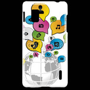 Coque LG Optimus G Réseau social 2