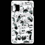 Coque LG Optimus G Multi visages