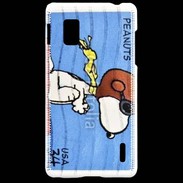 Coque LG Optimus G Snoopy timbre poste