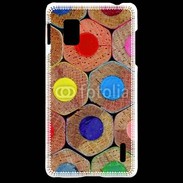 Coque LG Optimus G Art crayon de couleur