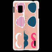 Coque LG Optimus G Moustache et lunettes 5