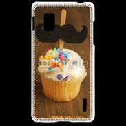 Coque LG Optimus G Cupcake moustache