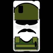 Coque LG Optimus G Moustache militaire