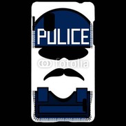 Coque LG Optimus G Moustache policier