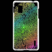 Coque LG Optimus G Empreintes digitales de couleur