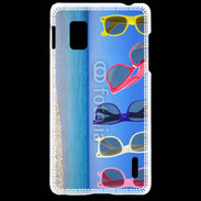 Coque LG Optimus G Lunettes sur la plage