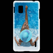 Coque LG Optimus G Femme à la piscine