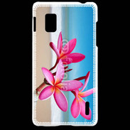 Coque LG Optimus G Fleurs à la plage