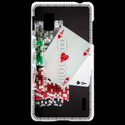 Coque LG Optimus G Paire d'as au poker 6