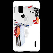 Coque LG Optimus G Paire d'as au poker 5