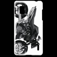 Coque LG Optimus G Tuning moto noire