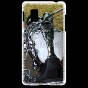 Coque LG Optimus G Moto chromée